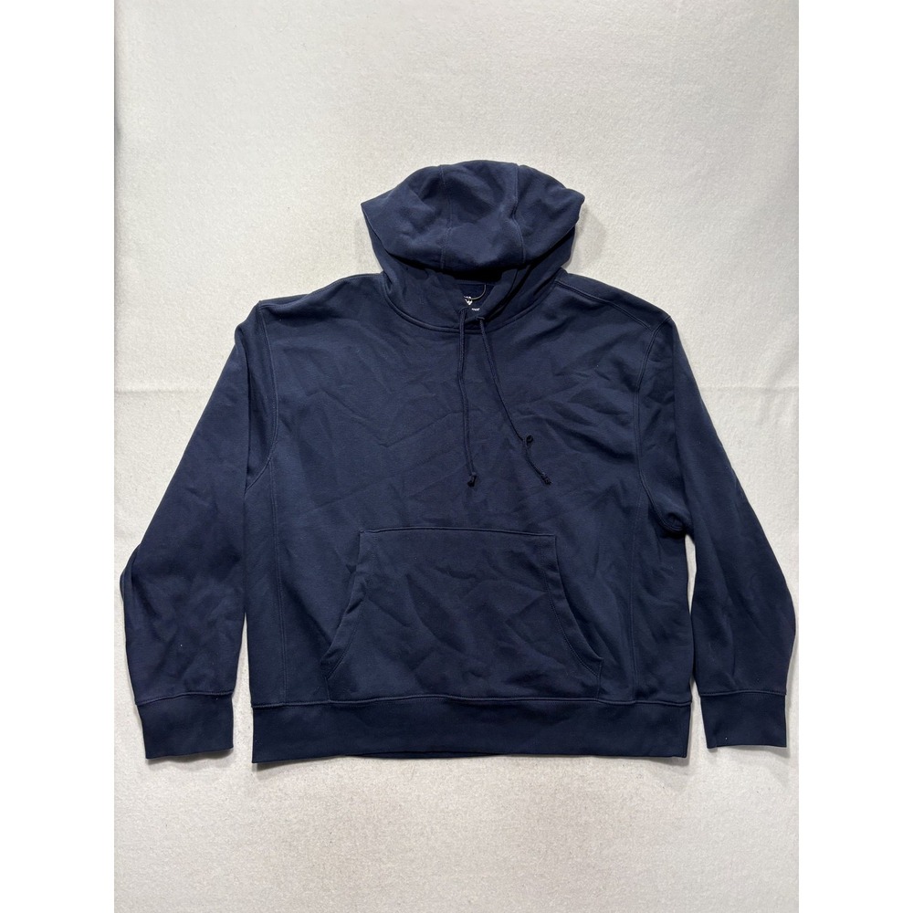 All In Motion Hoodie Mens XL Blue Fleece Pullover Kangaroo Pocket Solid Casual